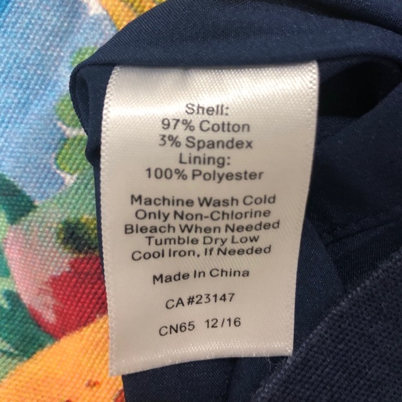 🌲3/$20 Talbots Tropical Print Skirt 2 - Picture 6 of 6